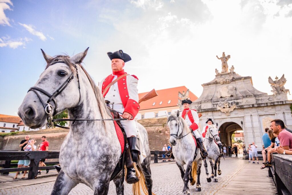 Ceremonialul schimbului de gardă – Garda Cetății Alba Carolina